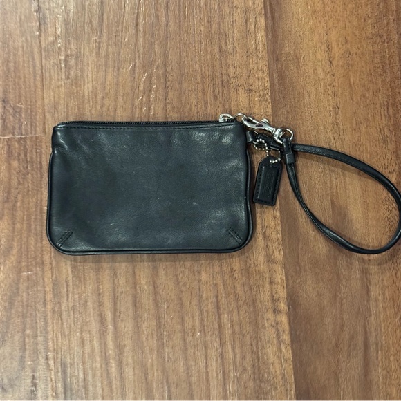 Black Leather Wristlet - Picture 3 of 3